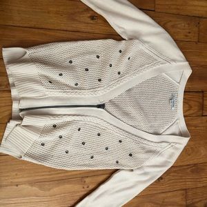 American Eagle Knit Sweater with Zipper